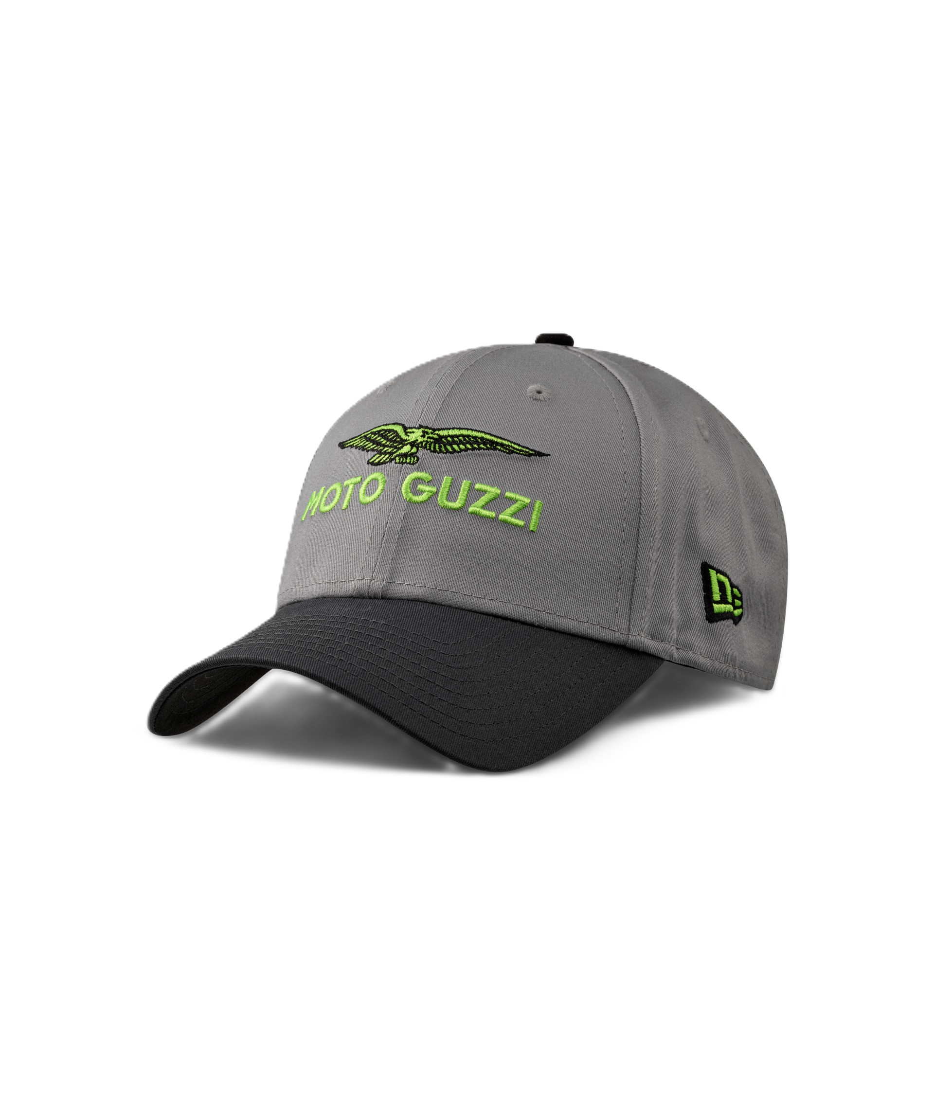 Moto Guzzi Basecap New Era 9Forty grau schwarz
