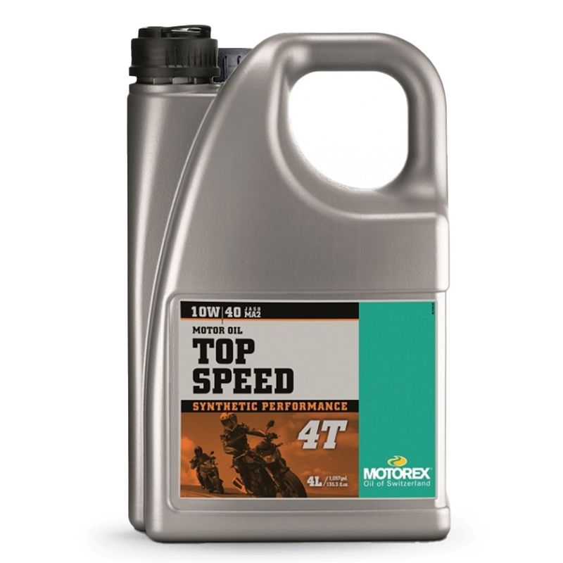 Motorex Motoröl 4-Takt, 4 l, SAE 10W/40, Top Speed Synthetic Performance, teilsynthetisch