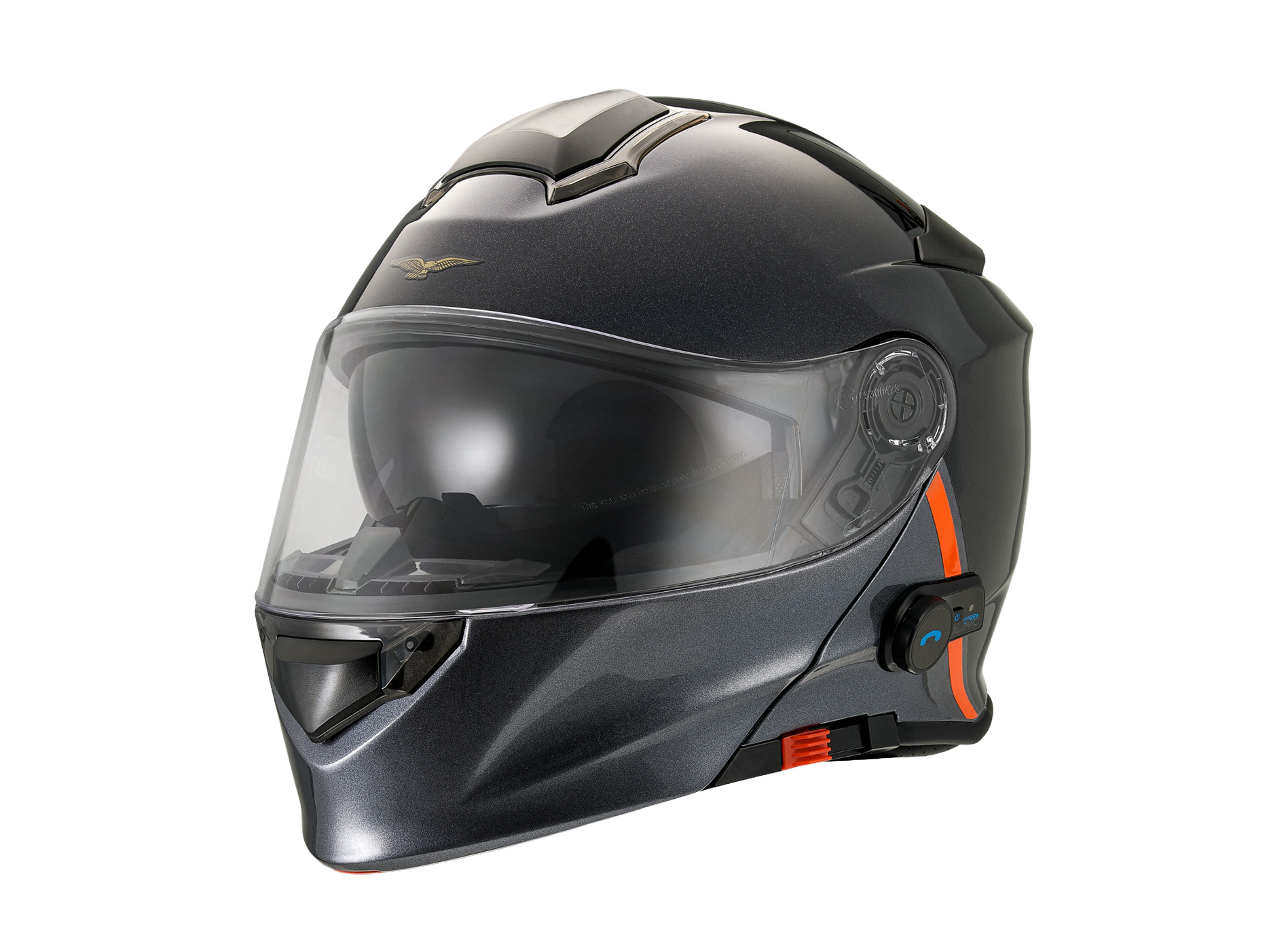Moto Guzzi Helm „Modular BT“ schwarz mit Bluetooth