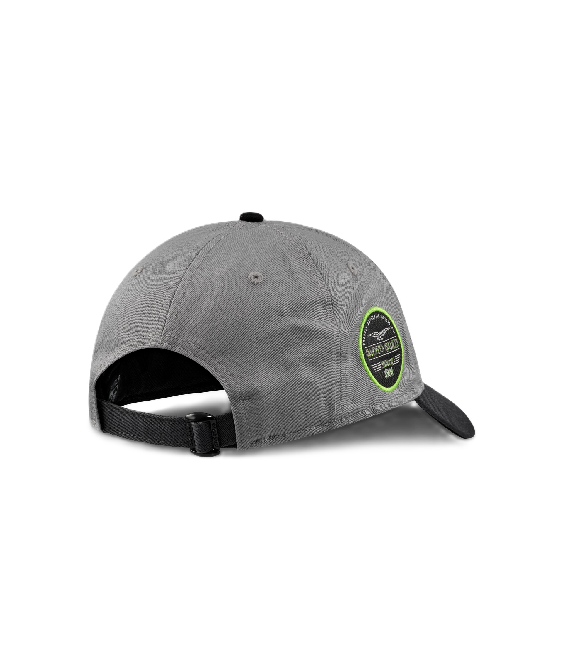 Moto Guzzi Basecap New Era 9Forty grau schwarz