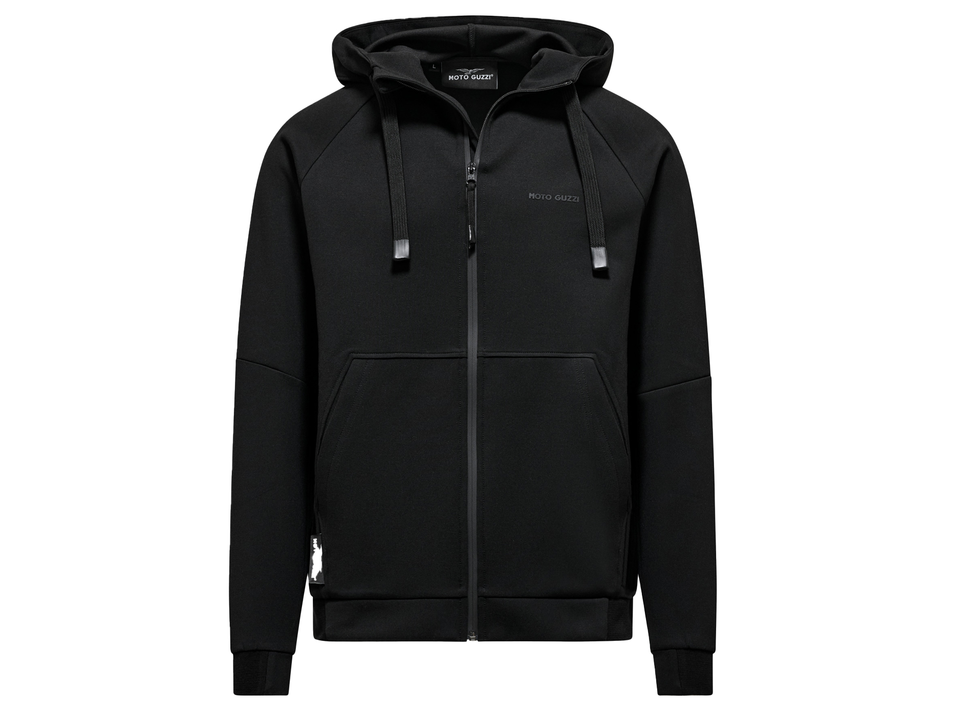 Unisex Hoodie Kapuzenpullover „Moto Guzzi Essential“ schwarz