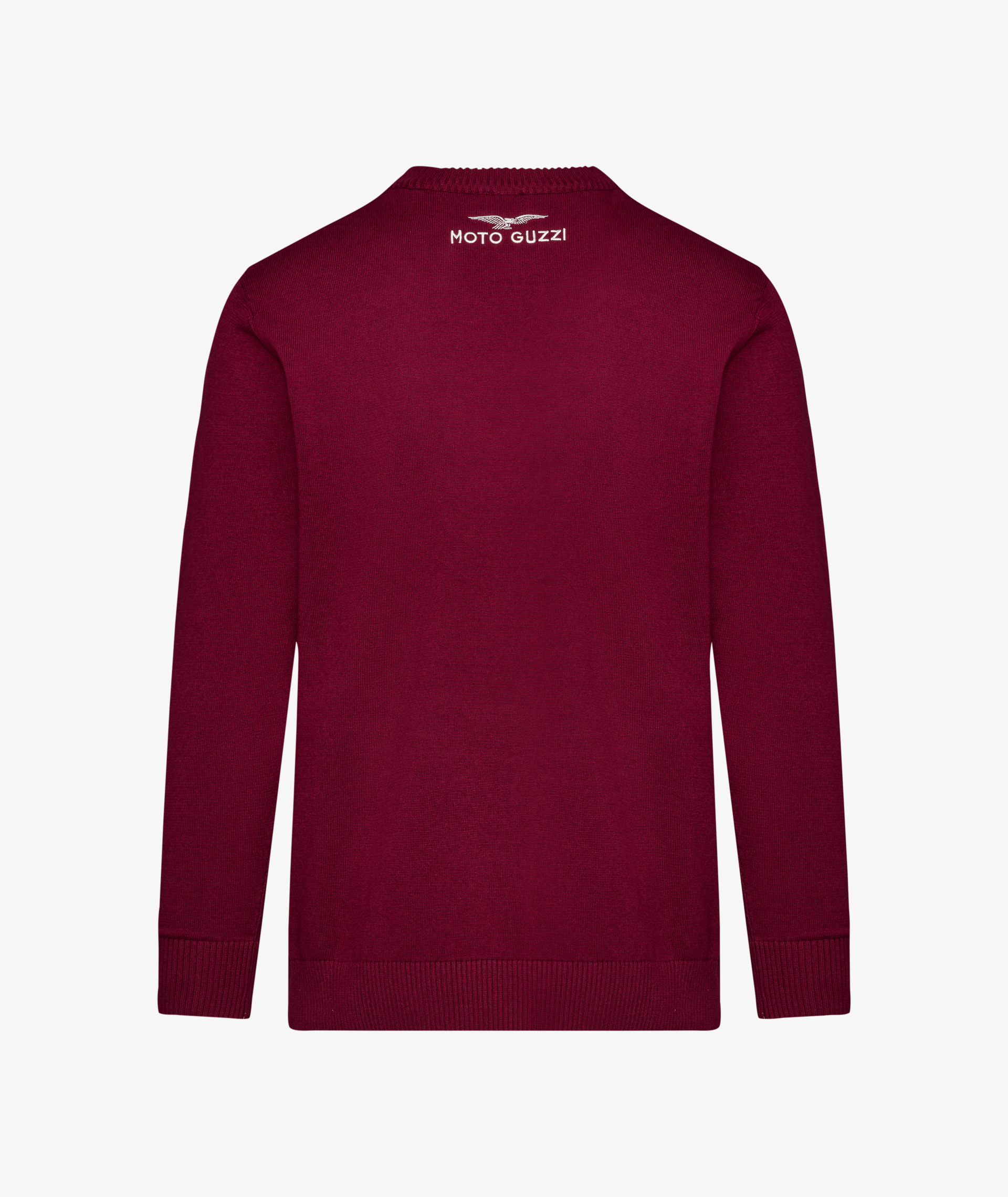 Moto Guzzi Herren Pullover „Heritage“ burgunderrot