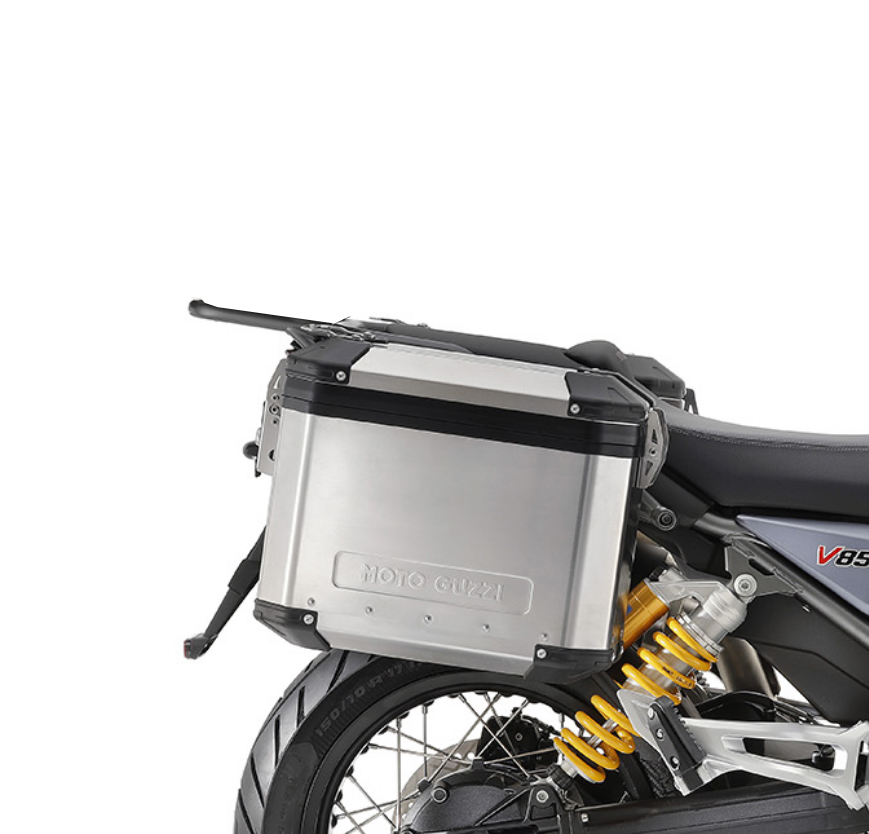 Original Aluminium Koffersatz Moto Guzzi V85 TT