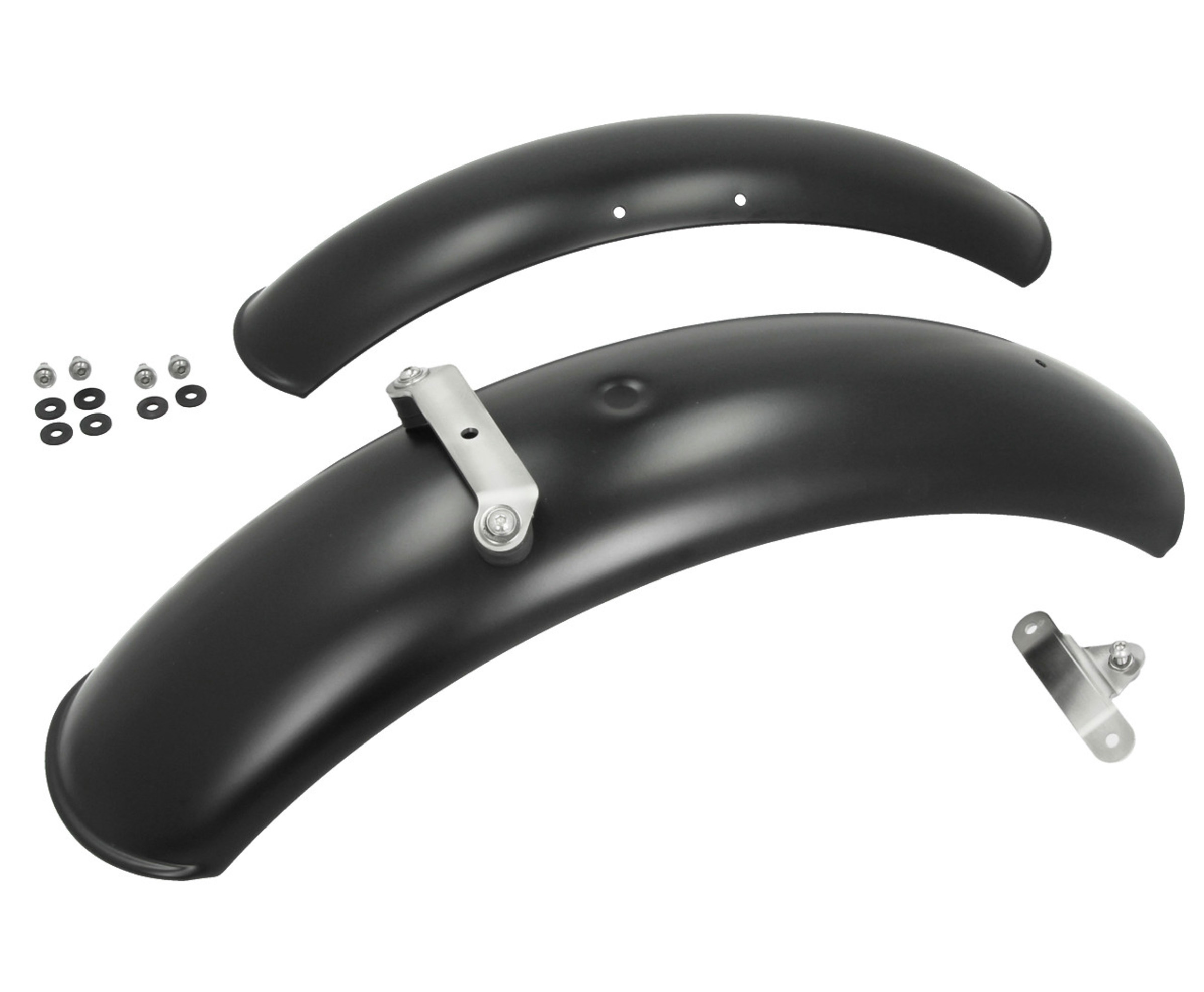 Kotflügel Aluminium, Paar, schwarz für Moto Guzzi V7 I+II, V7 III