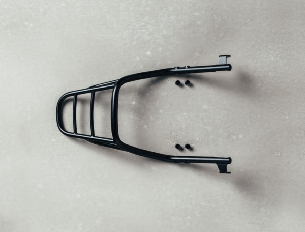 Gepäckträger, schwarz für Moto Guzzi V9 Bobber