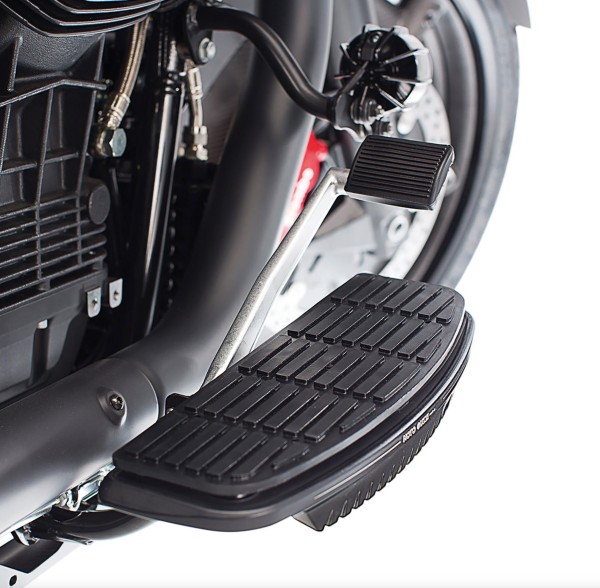 Trittbrettverkleidung, Aluminium, schwarz für Moto Guzzi MGX 21/ Audace