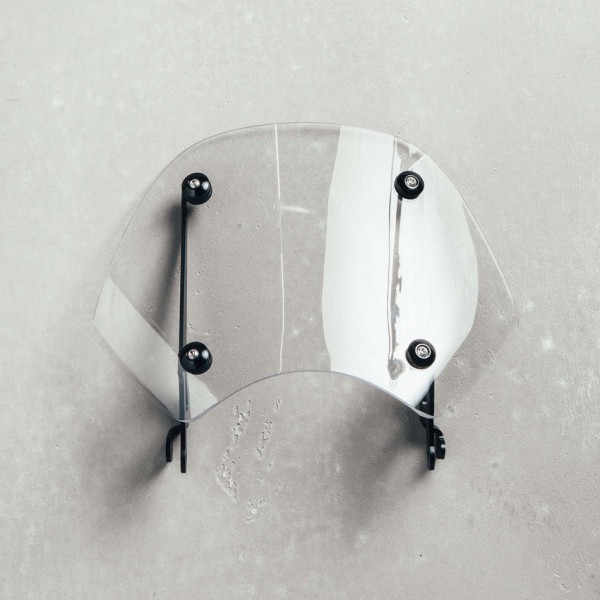 Original Windschutzscheibe komplett, klar für Moto Guzzi V9 Bobber bis 2020