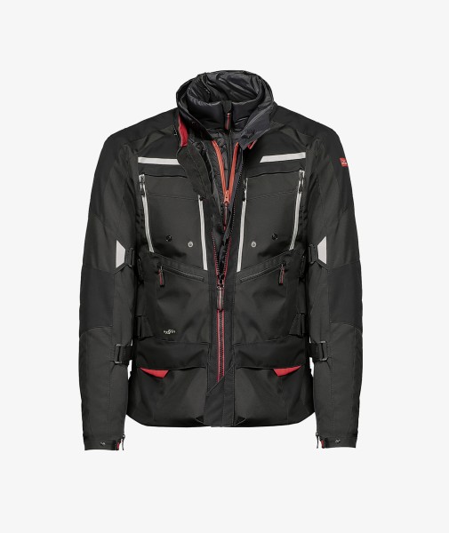 Moto Guzzi Jacke „Adventure Touring“ schwarz inkl. Protektoren